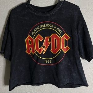 New Without Tag AC DC Crop Top Size Medium